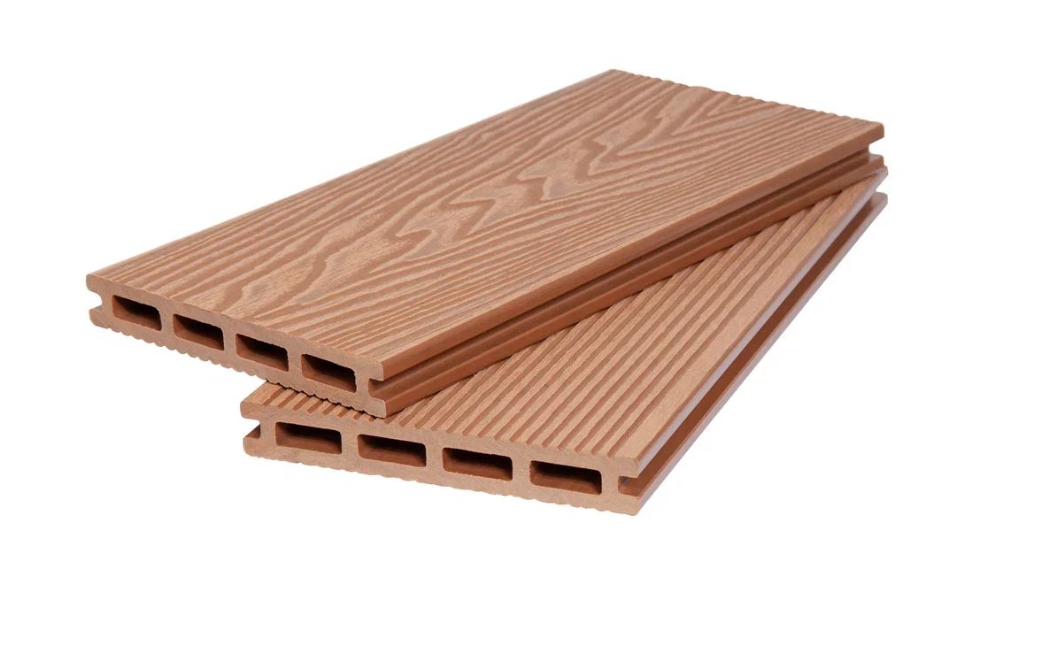 Террасная доска ПУСТОТЕЛАЯ 20*140*2900 мм 3D WOOD+VELVET PG ДПК песочный 