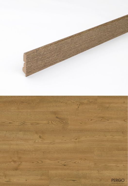 Плинтус Pergo Stavenger MDF 77 мм Дуб Борджио