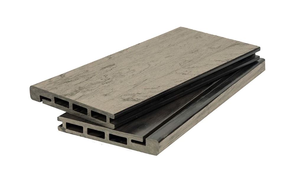 Доска BRUSHING MIX для обрамления террас по периметру 20*140*2900 мм светло-серый