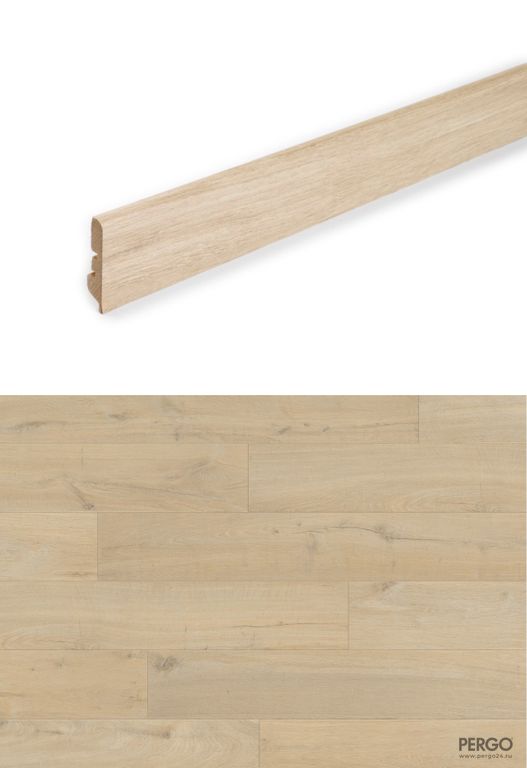 Плинтус Pergo Sensation MDF 77 мм Дуб Прибрежный