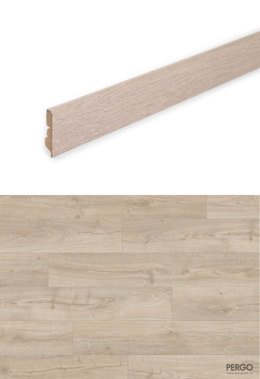 Плинтус Pergo Malmo MDF 77 мм Дуб Серый Рустикальный