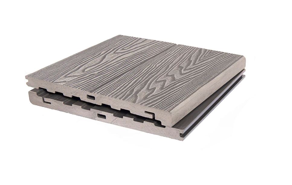 Ступень МАССИВ 20*320*2900 мм 3D WOOD MIX светло-серый
