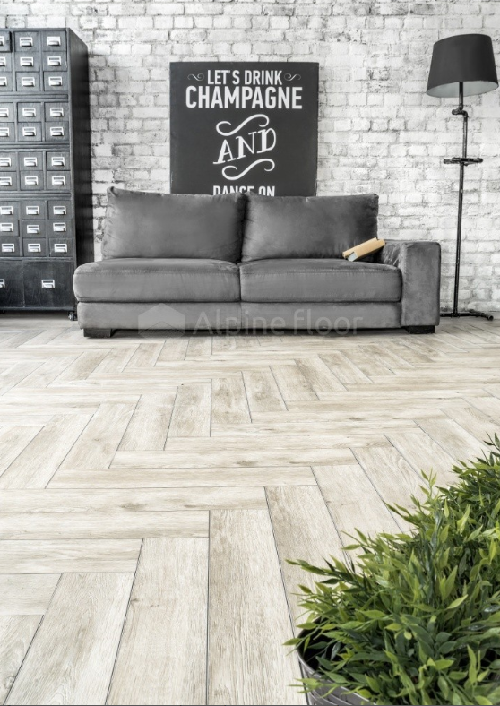 Плитка кварц-виниловая Alpine floor Expressive Parquet Сумерки А 610*122*6.0 0.55 