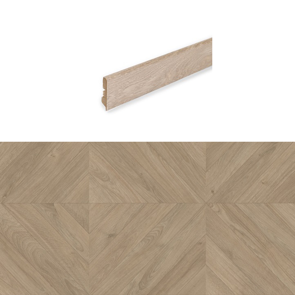 Плинтус Pergo Tiles 2V - Chevron MDF 58 мм Дуб Греш // Выведен из ассортимента