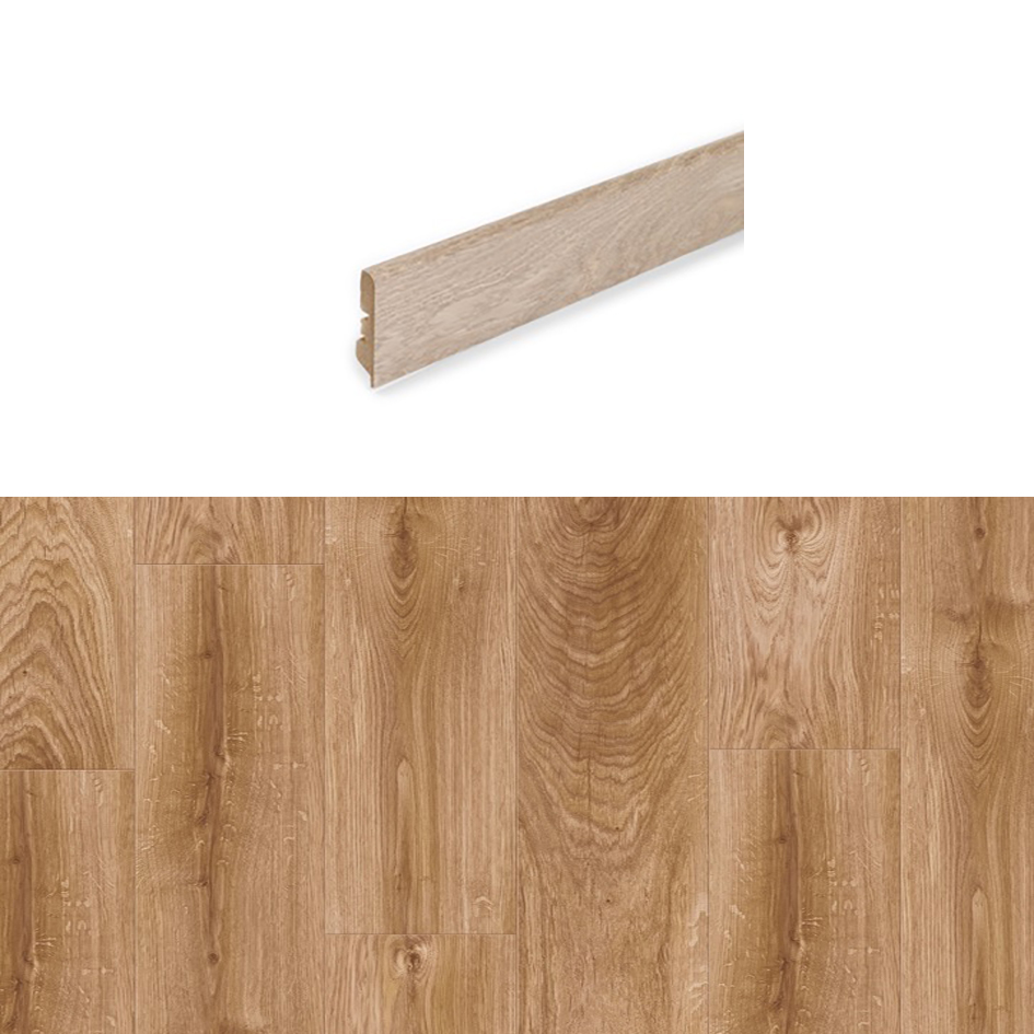 Плинтус Pergo Classick Plank 4V - NV MDF 77 мм Дуб натуральный // Выведен из ассортимента