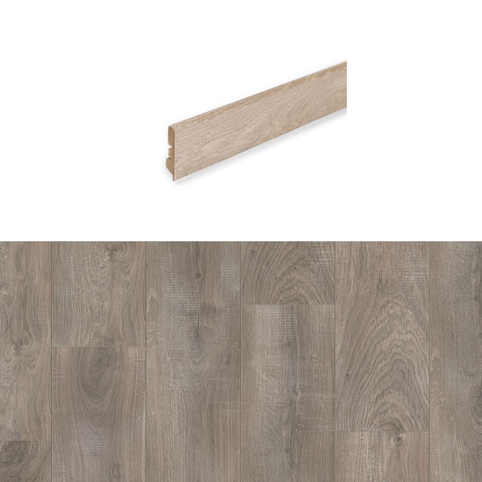 Плинтус Pergo Classick Plank 4V - NV MDF 58 мм Дуб Серый меленый // Выведен из ассортимента