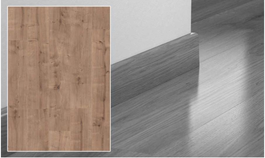 Плинтус Pergo Living Expression MDF 77 мм Дуб Канадский
