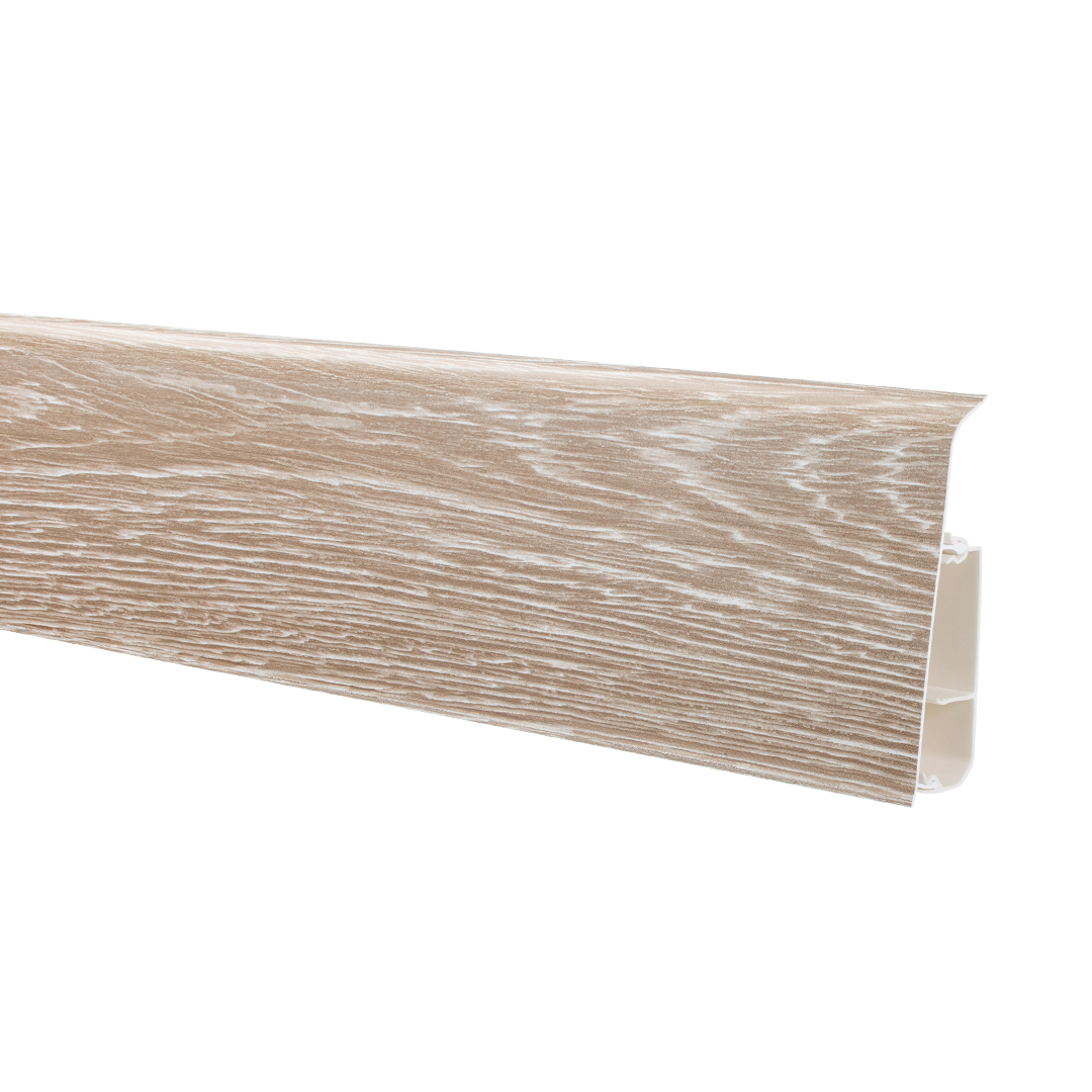 Плинтус SALAG LIMA ПВХ напольный 72 мм Дуб скандинавский 