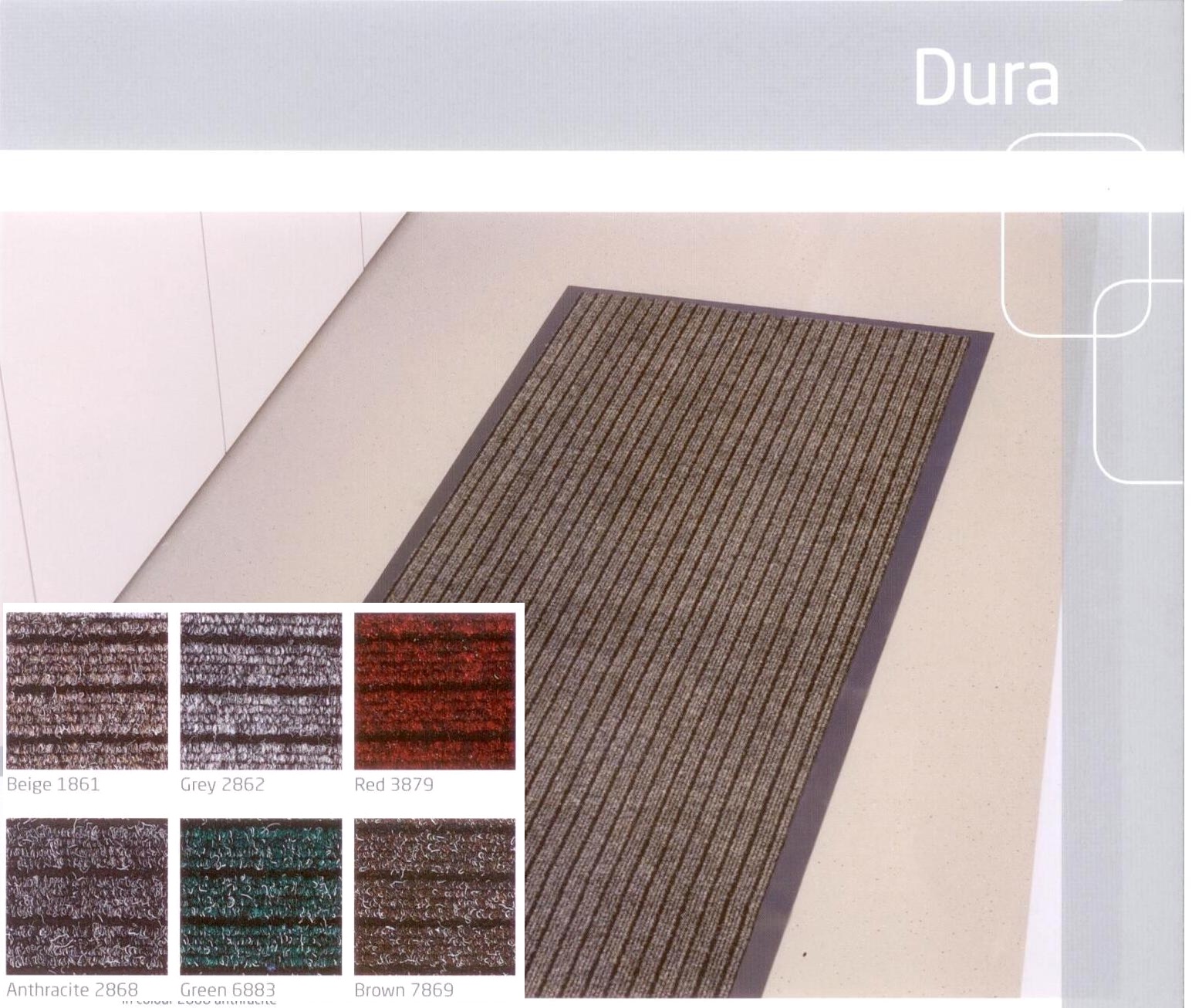 Коврик грязезащитный Dura 2868 1*15 antra