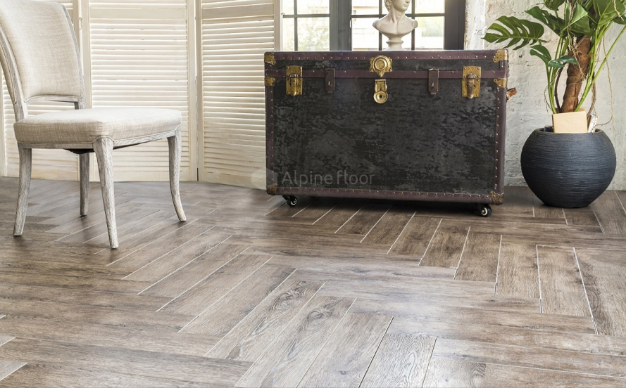 Плитка кварц-виниловая Alpine floor Expressive Parquet Америк Ранчо А 610*122*6.0 0.55 